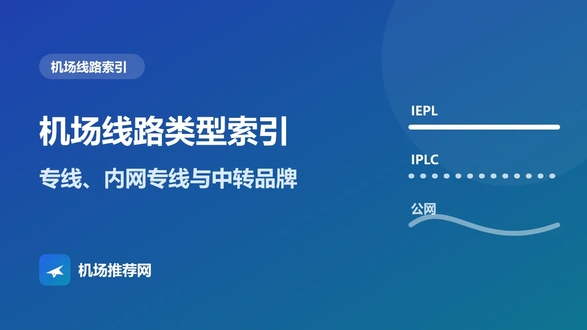 机场线路类型索引封面：专线、内网专线与中转品牌